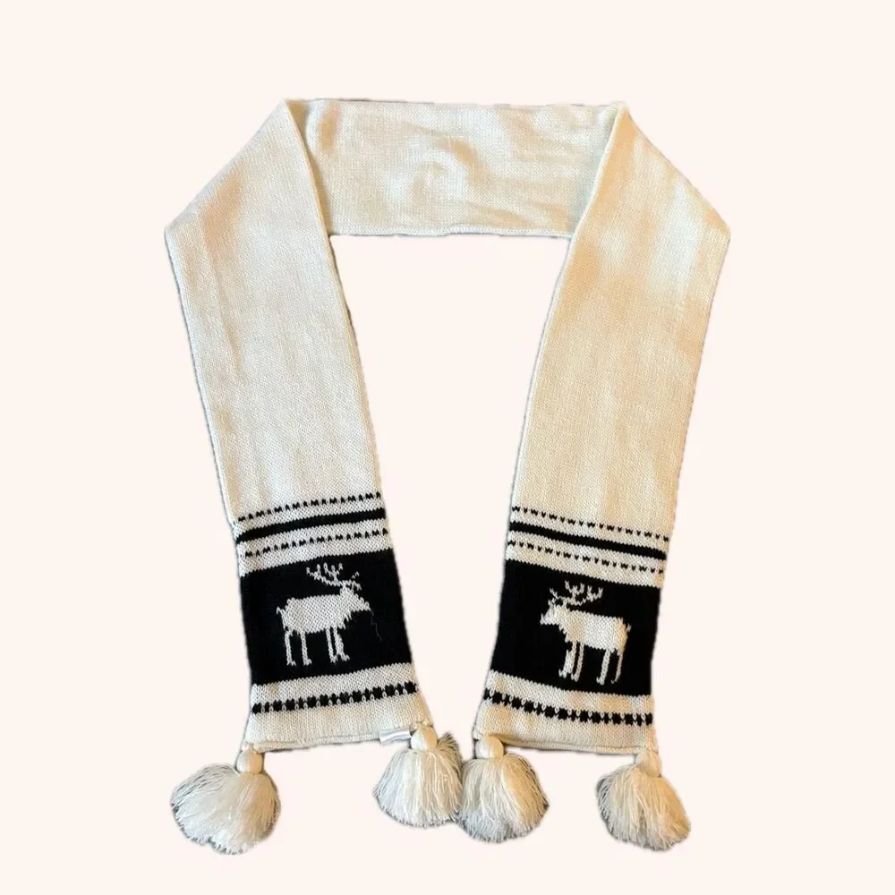 Unbranded Women's White and Cream Scarf-wraps